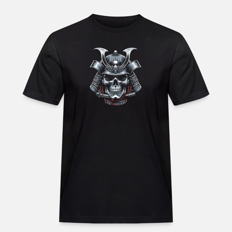 Ewiger Samurai-Geist - Männer Workwear T-Shirt - Schwarz