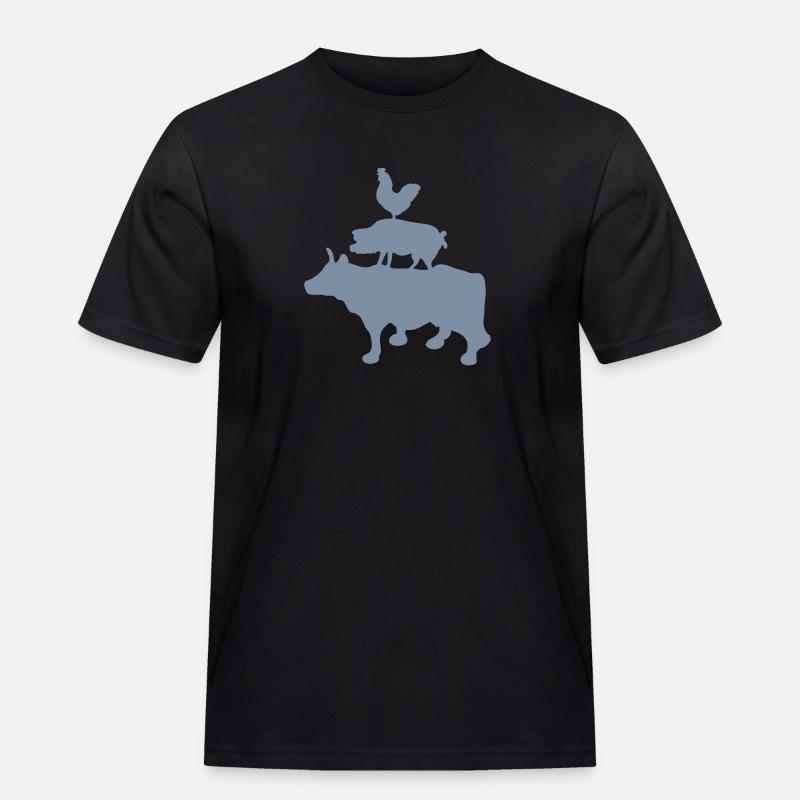 barbecue inc. 2 - Männer Workwear T-Shirt - Schwarz