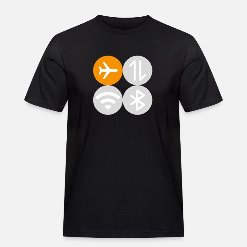 Quick Menu Flight Mode - Men's Workwear T-Shirt - black