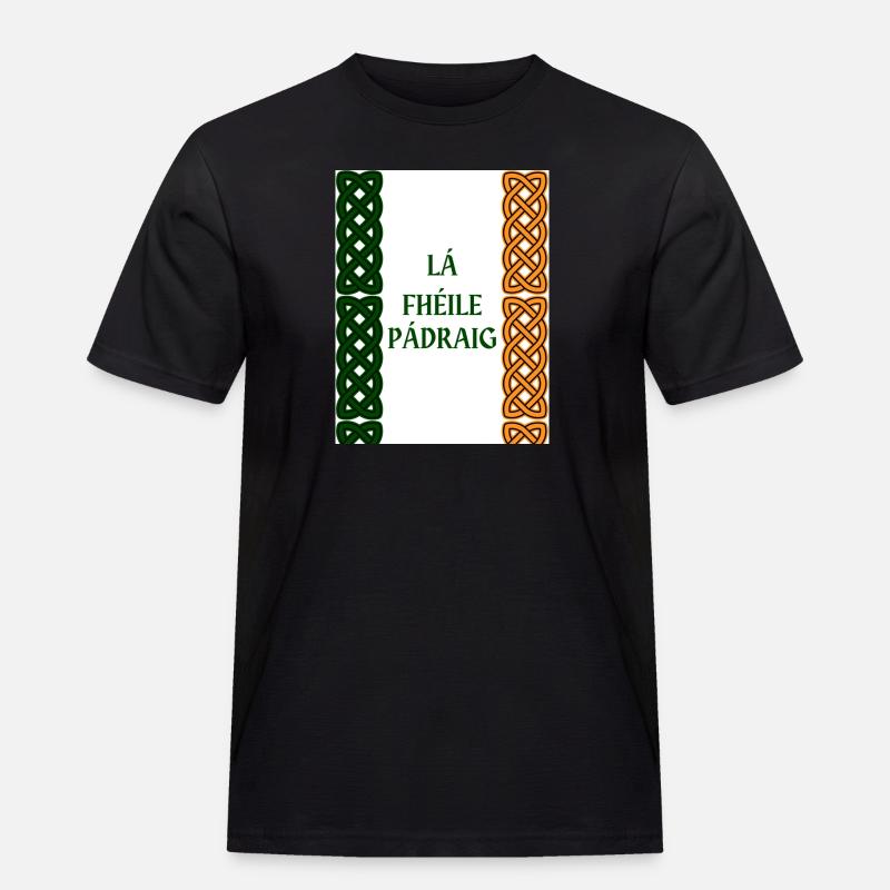 St. Patrick's Day - Männer Workwear T-Shirt - Schwarz