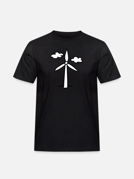 éolienne - énergie verte - T-shirt Workwear homme - noir