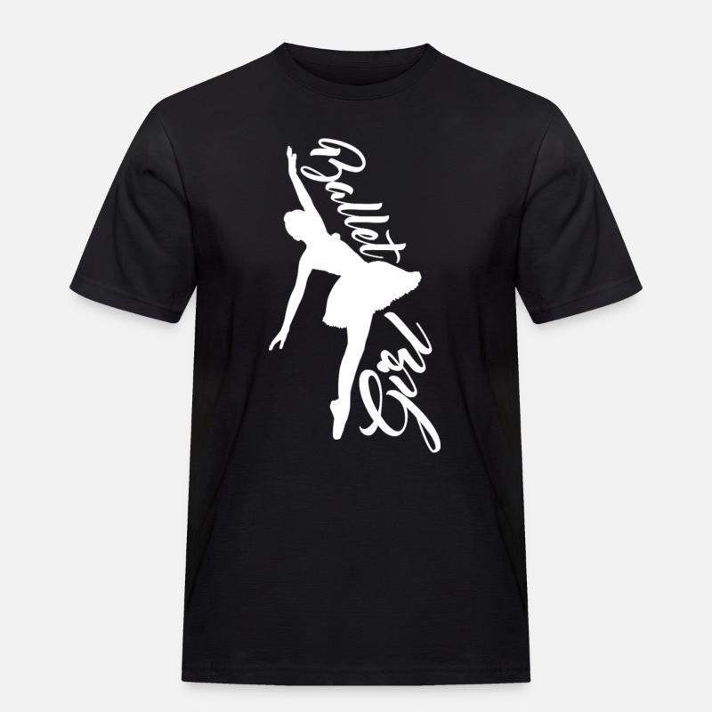 Ballettmädchen - Männer Workwear T-Shirt - Schwarz