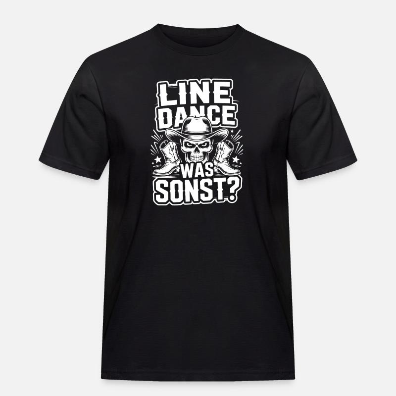 Line Dance What Else Skull - Men's Workwear T-Shirt - black