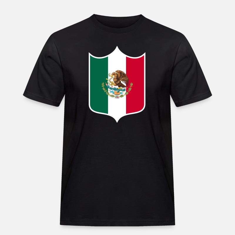 Mexiko - Männer Workwear T-Shirt - Schwarz