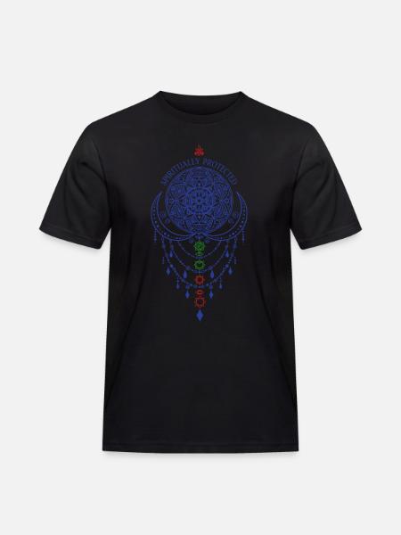 Spirituality Spiritually Protected Sacred Geometry - Men's Workwear T-Shirt - black