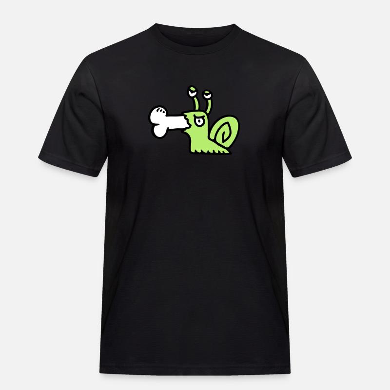 Fleischfresser Schnecke 3 - Männer Workwear T-Shirt - Schwarz