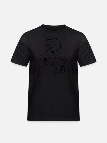 Bébé chien doux - T-shirt Workwear homme - noir