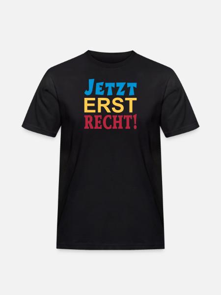 NOW ONLY RIGHT! - Men's Workwear T-Shirt - black