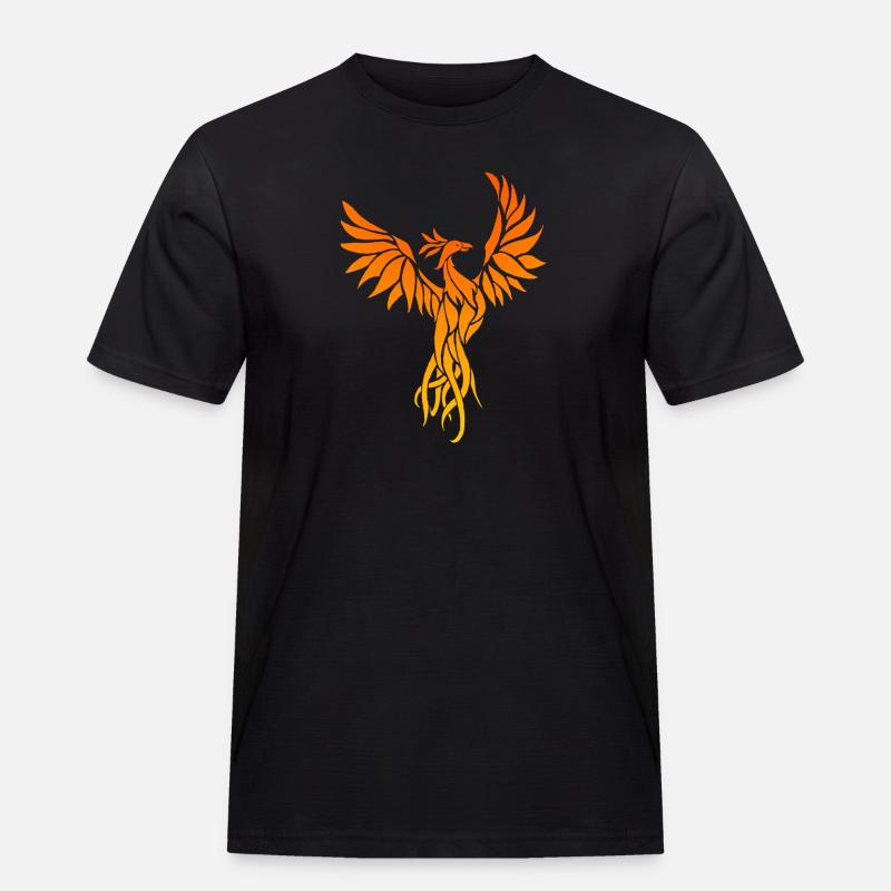 phoenix_2 - Männer Workwear T-Shirt - Schwarz