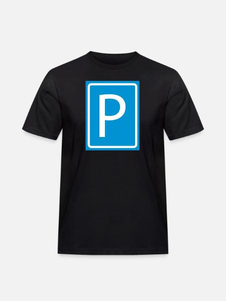 P Parkering brev P-skiven parkering 2c - Herre Workwear T-Shirt - sort