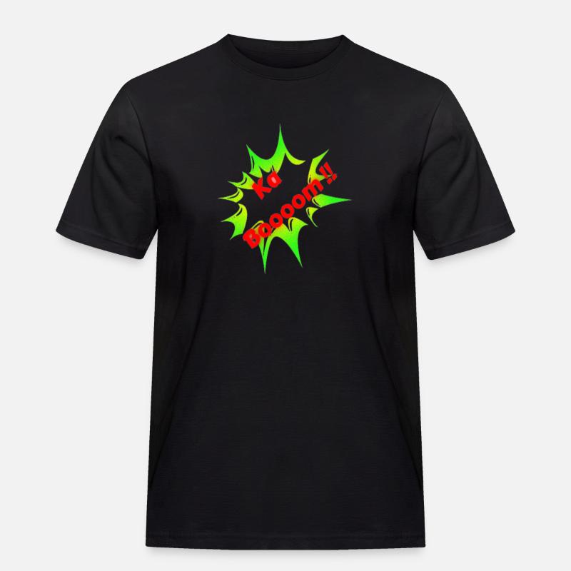 ka Boooom transformed - Männer Workwear T-Shirt - Schwarz