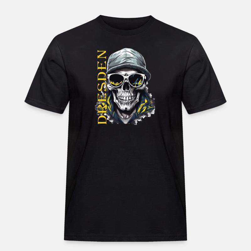 Dresden Design Dresdner Ultras - Männer Workwear T-Shirt - Schwarz