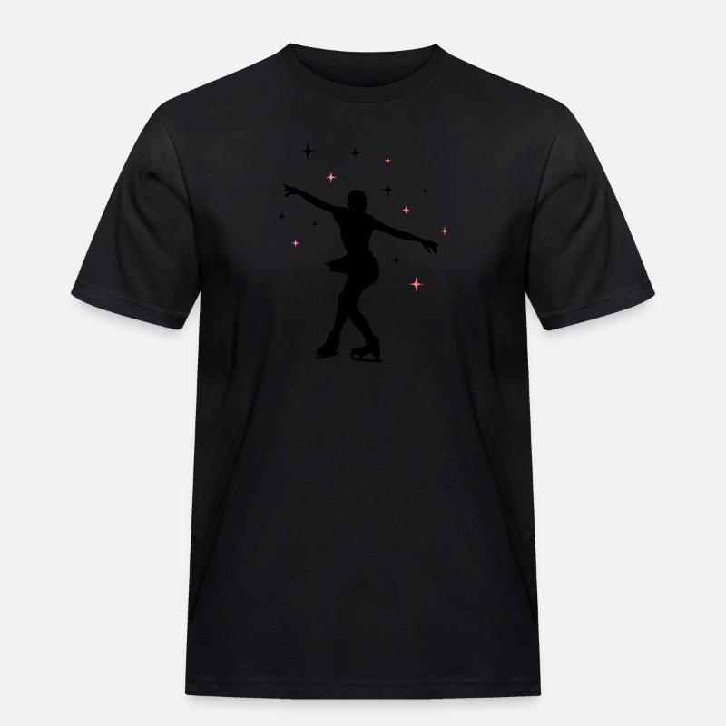 eisläuferin eislaufen skating 02 - Männer Workwear T-Shirt - Schwarz