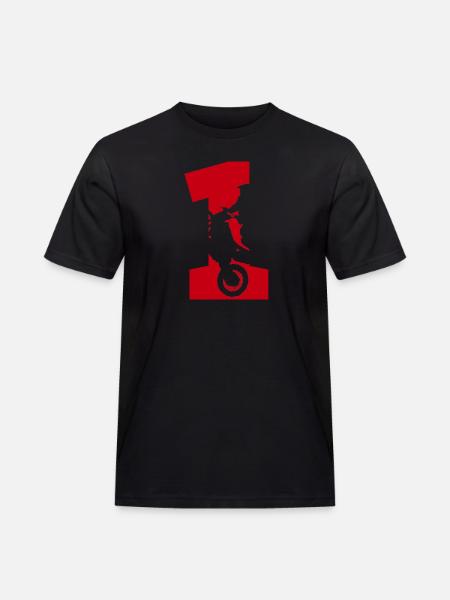 Motorcycle 1 biker - Men's Workwear T-Shirt - black