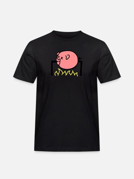 Pork Barbecue - Men's Workwear T-Shirt - black