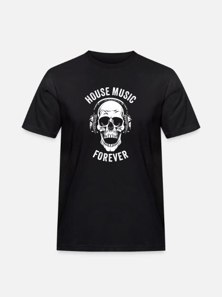 HOUSE MUSIC FOREVER - T-shirt Workwear homme - noir