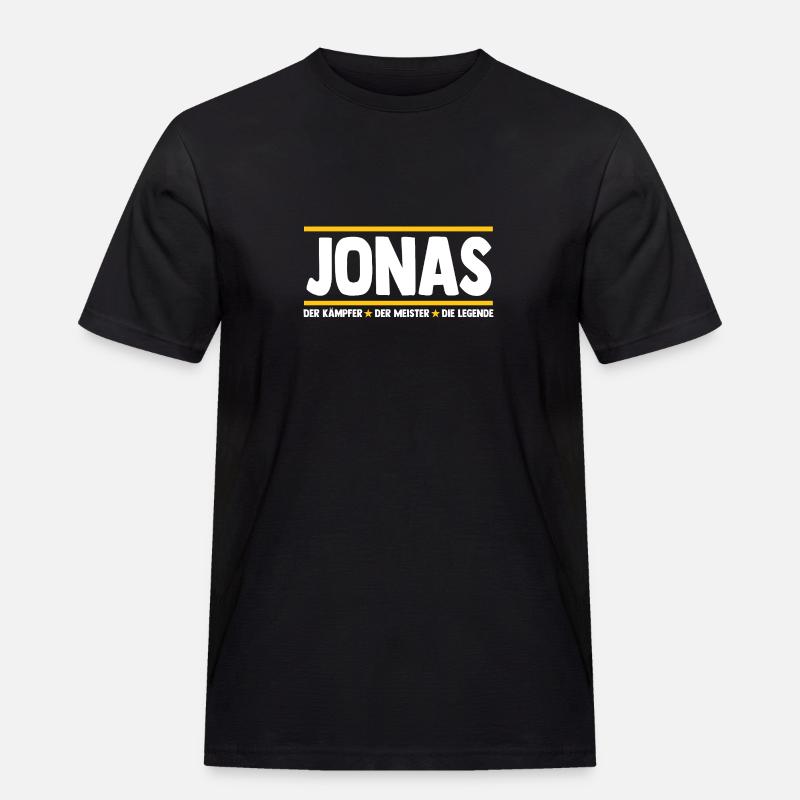 Jonas - Männer Workwear T-Shirt - Schwarz