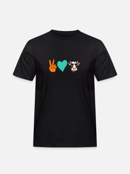 Vache Highland Bovins Vaches - T-shirt Workwear homme - noir