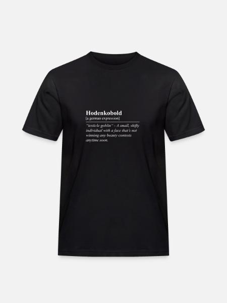 Testicle Obold Funny German Idiom - Men's Workwear T-Shirt - black