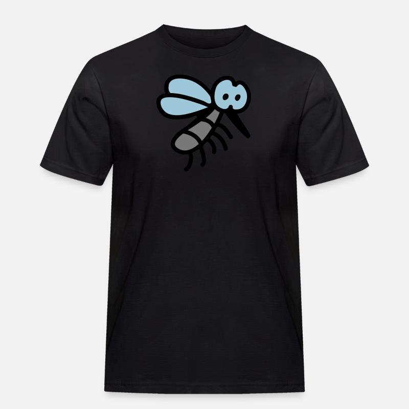 Mücke - Insekt 3 - Männer Workwear T-Shirt - Schwarz