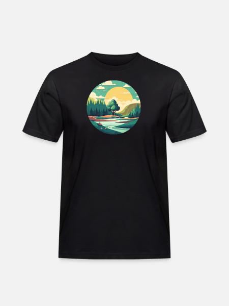 Landscape - Men's Workwear T-Shirt - black