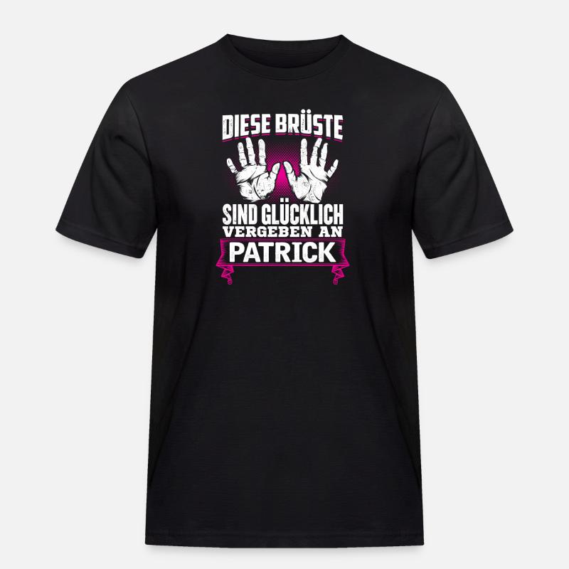 PATRICK - Brüste - Männer Workwear T-Shirt - Schwarz