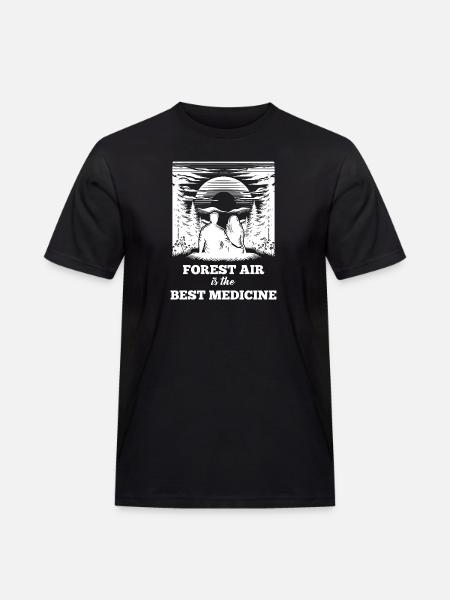 Natur-Spruch - Männer Workwear T-Shirt - Schwarz