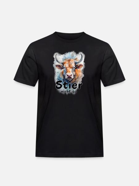 Taurus (me) not so (on) - Men's Workwear T-Shirt - black