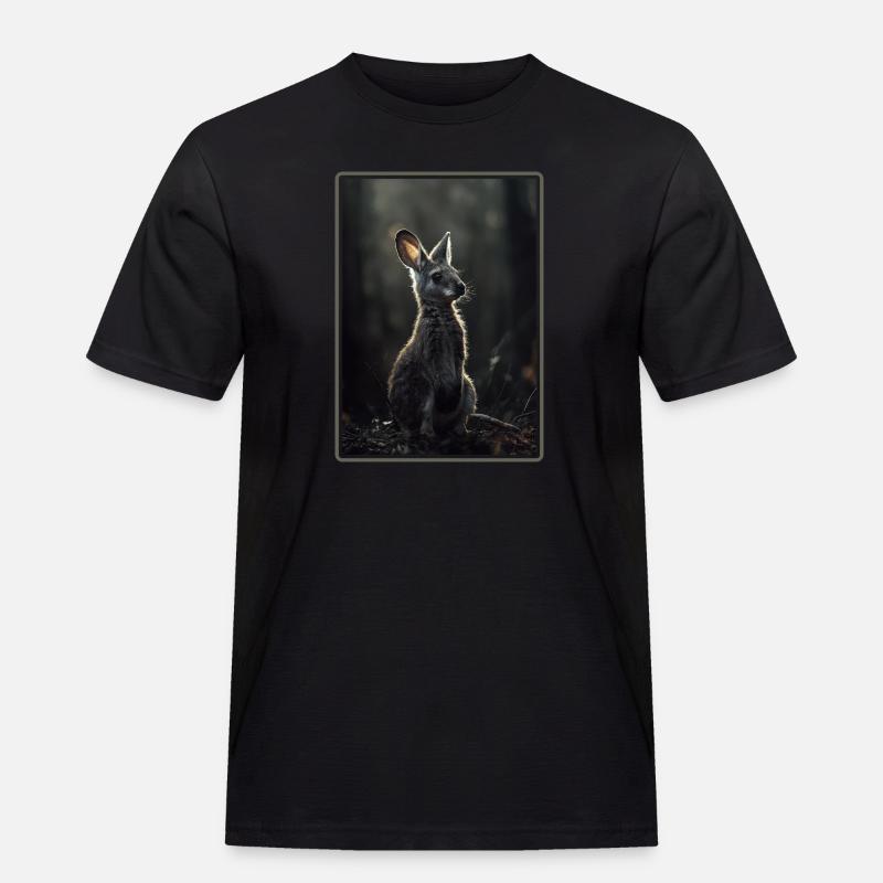 Wallabys Wallaby - Männer Workwear T-Shirt - Schwarz