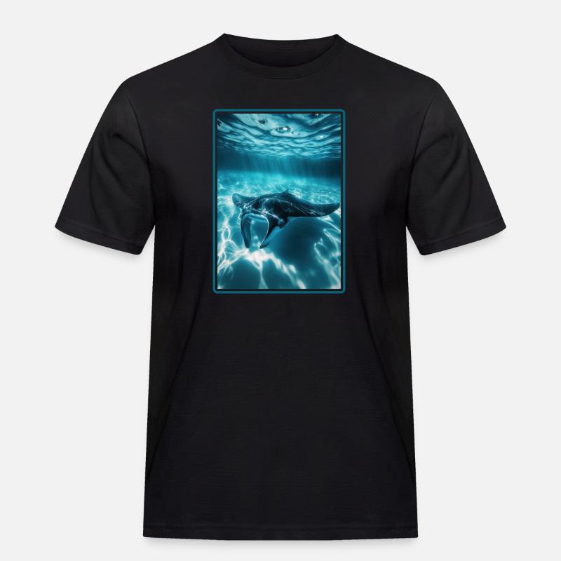 Rays Manta Rays - Men's Workwear T-Shirt - black