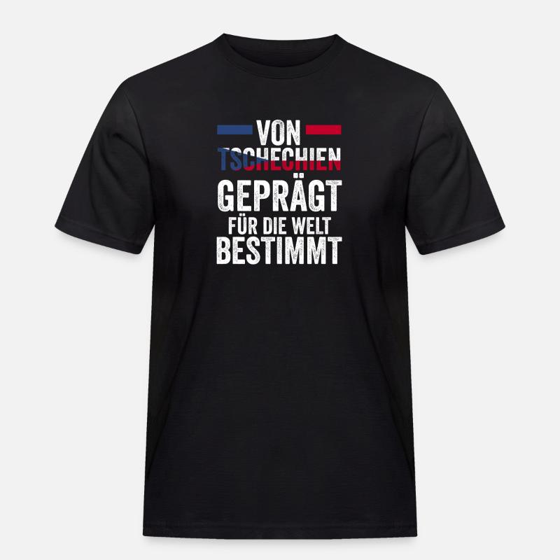 Tschechen Tschechisch Tschechien - Männer Workwear T-Shirt - Schwarz