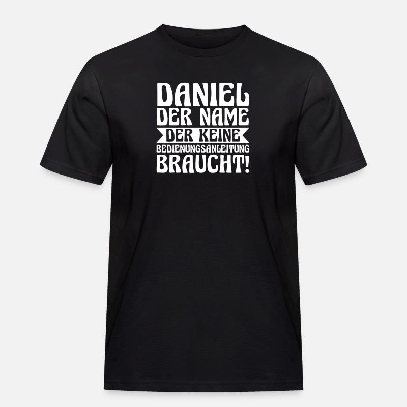 First name Daniel - Men's Workwear T-Shirt - black