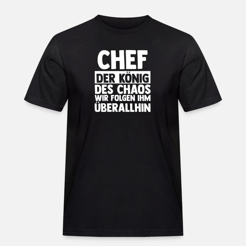 Teamleiter Chef Abschied - Männer Workwear T-Shirt - Schwarz