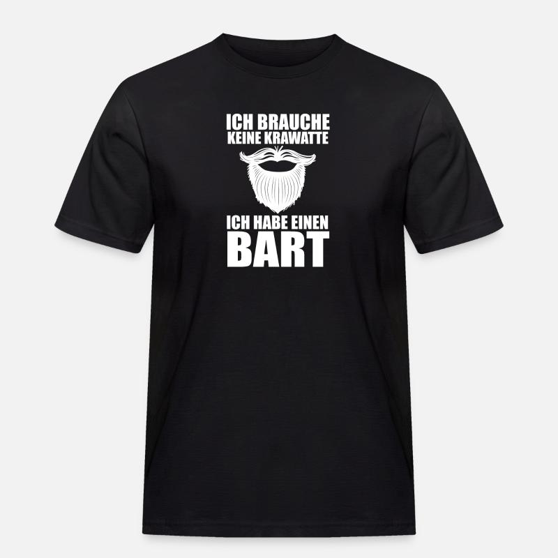 Bärtig Bartträger Bart - Männer Workwear T-Shirt - Schwarz