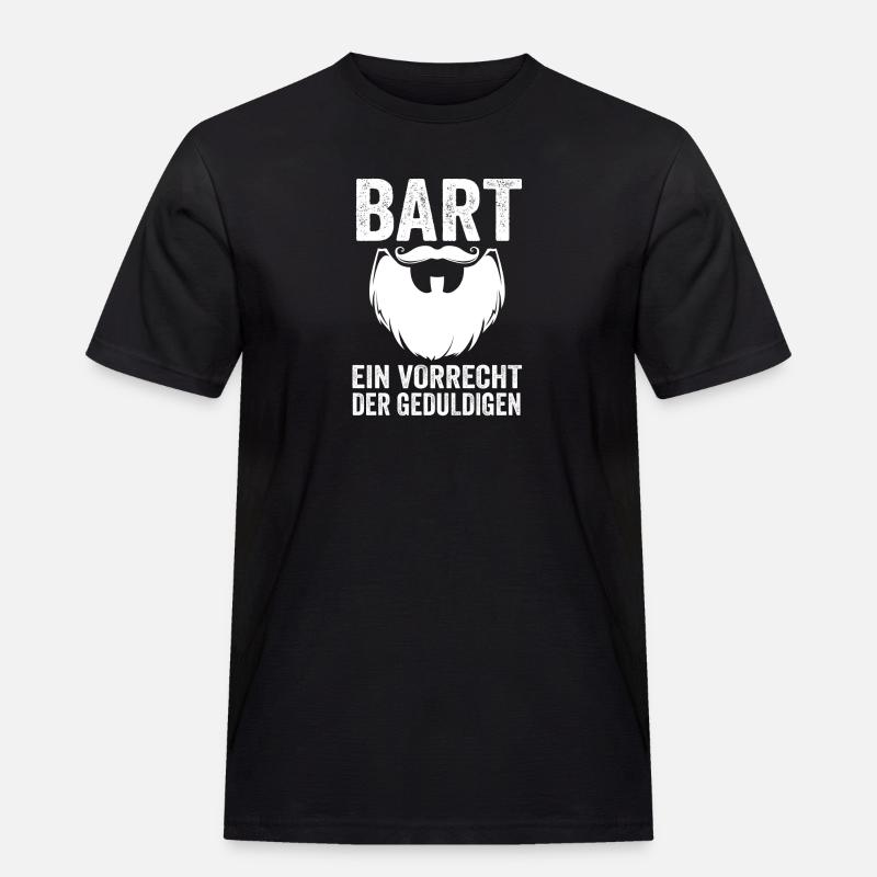 Bärtig Bartträger Bart - Männer Workwear T-Shirt - Schwarz
