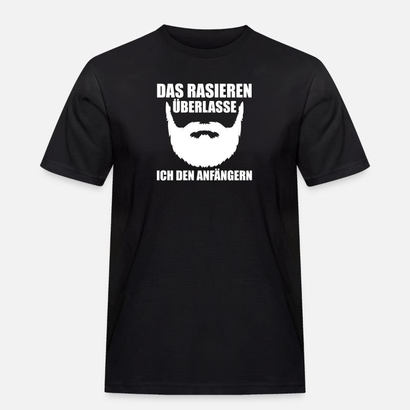 Bärtig Bartträger Bart - Männer Workwear T-Shirt - Schwarz