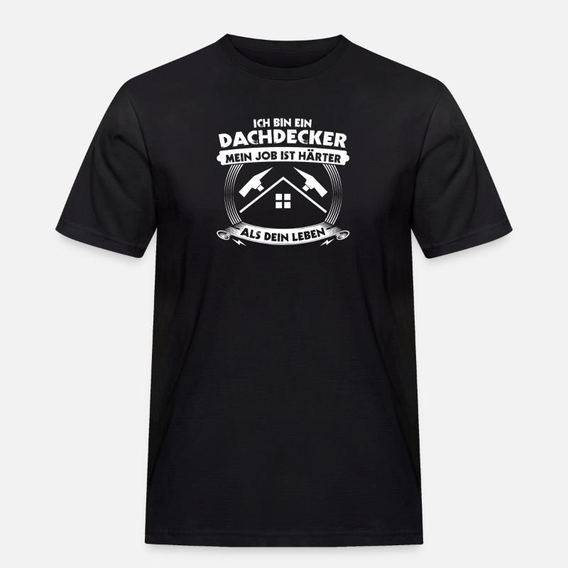 Master Roofer Roofer - Men's Workwear T-Shirt - black
