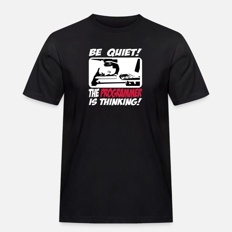 theprogrammer_3c - Männer Workwear T-Shirt - Schwarz