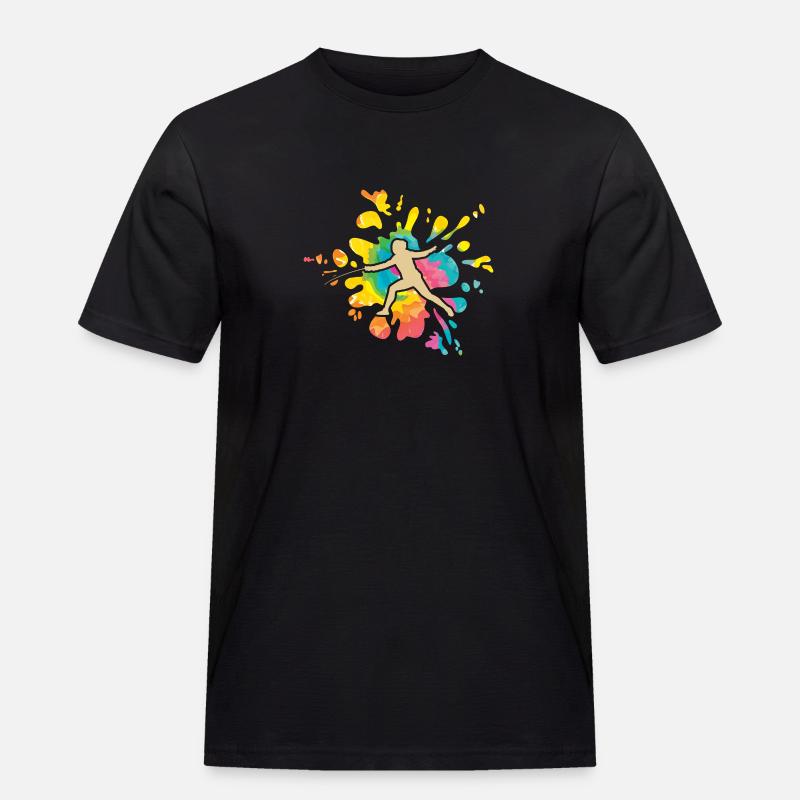 Fechter Fechten - Männer Workwear T-Shirt - Schwarz