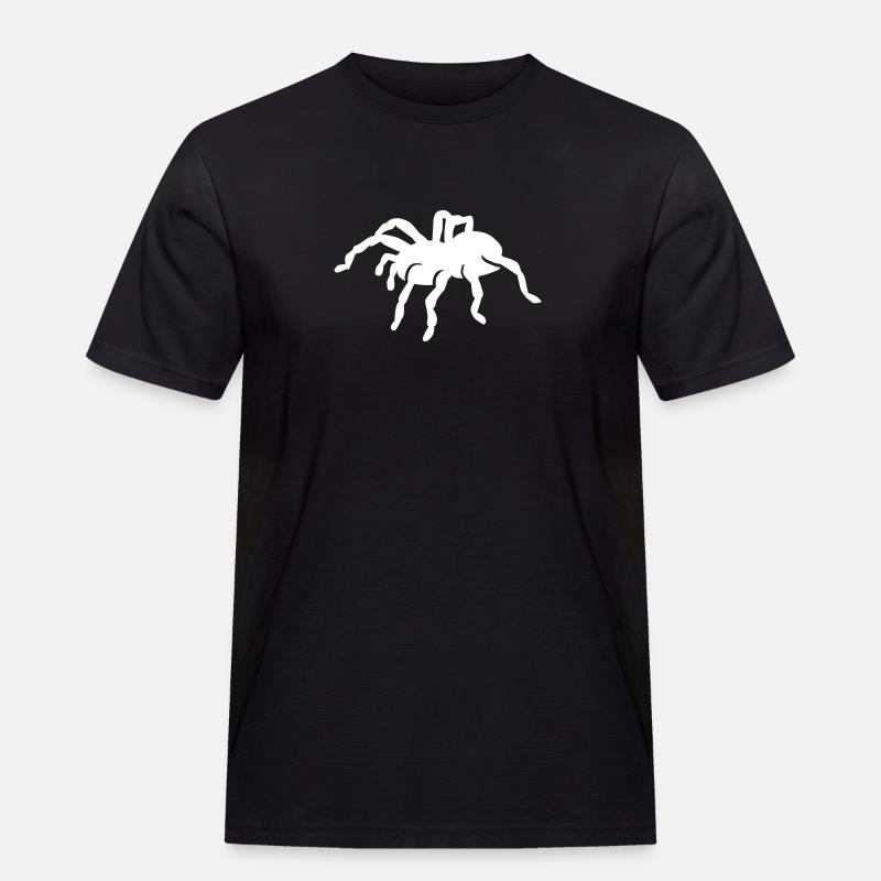 Spinne - Männer Workwear T-Shirt - Schwarz