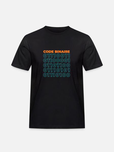 Code binaire - T-shirt Workwear homme - noir