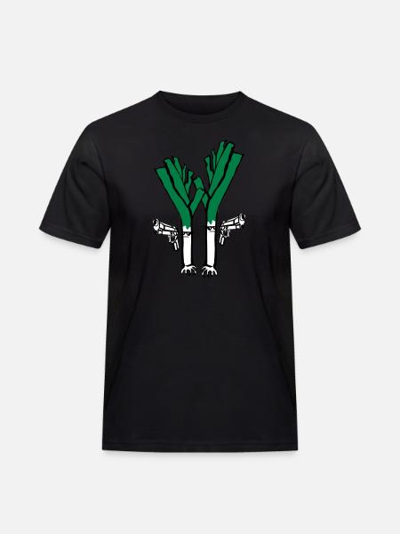 Lauch Fiction - Männer Workwear T-Shirt - Schwarz