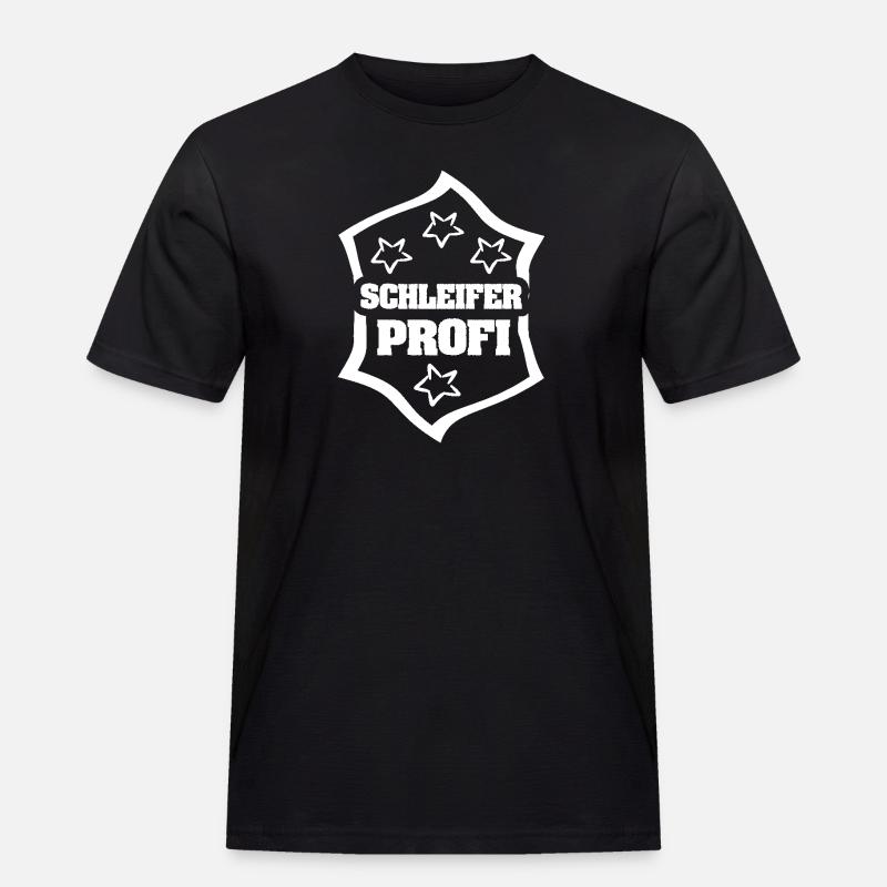Beruf Schleifer - Männer Workwear T-Shirt - Schwarz