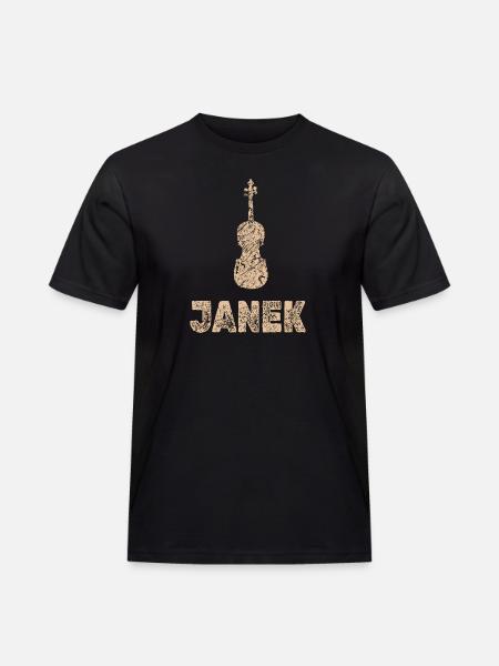 Janek as viola - Men's Workwear T-Shirt - black
