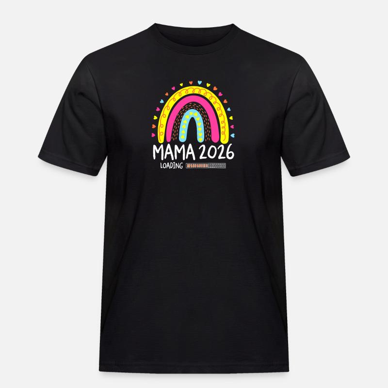 Mama 2026 Loading - Männer Workwear T-Shirt - Schwarz
