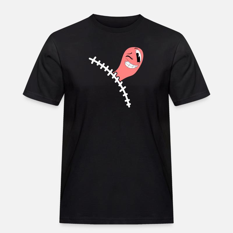 Blinddarm Operation Blinddarmentzündung - Männer Workwear T-Shirt - Schwarz