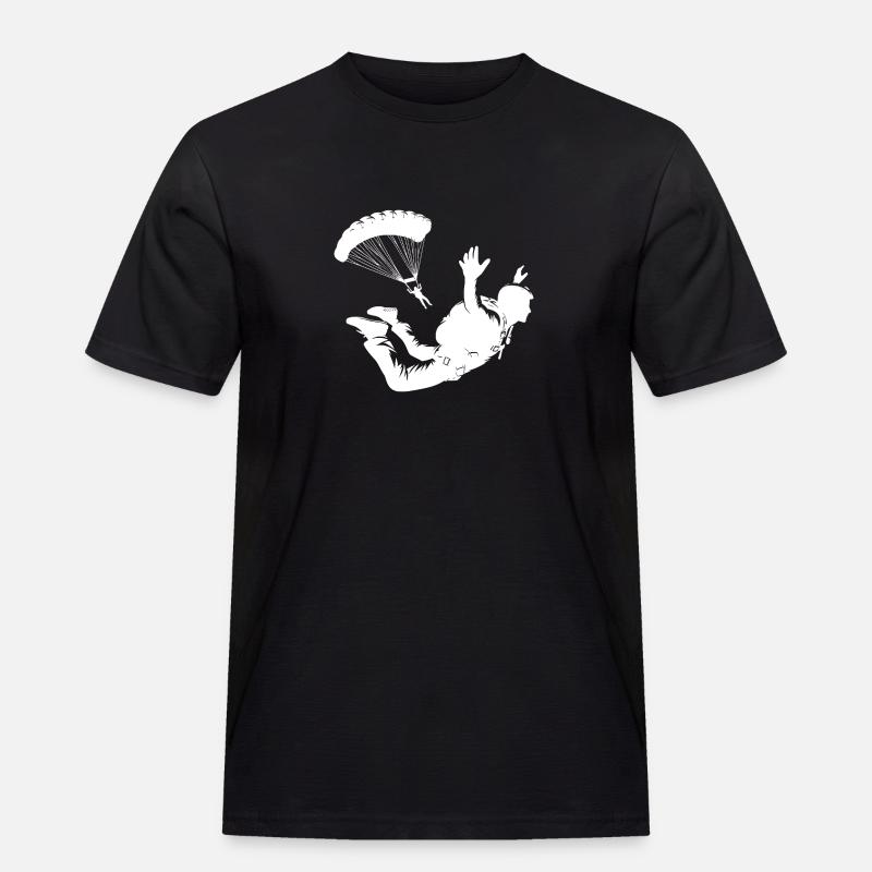 Freefall training hobby skydiver - Men's Workwear T-Shirt - black