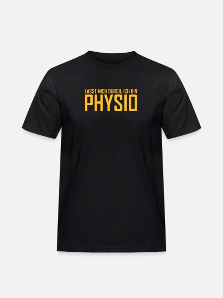 physio - Männer Workwear T-Shirt - Schwarz