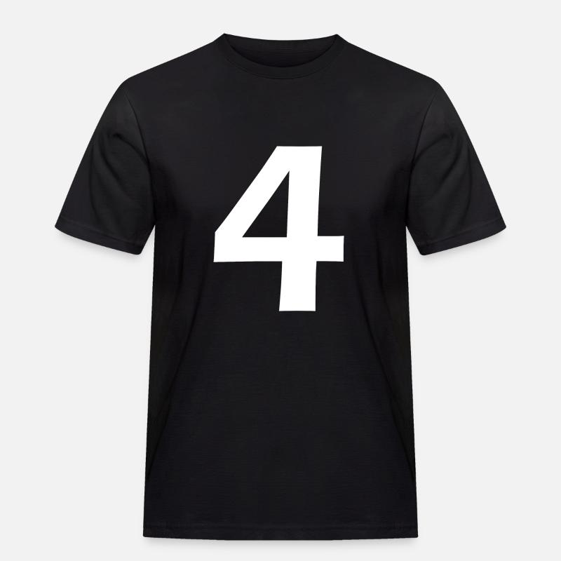 4 - Männer Workwear T-Shirt - Schwarz