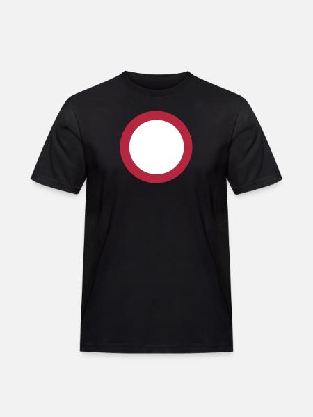 verkehrsschild - Männer Workwear T-Shirt - Schwarz